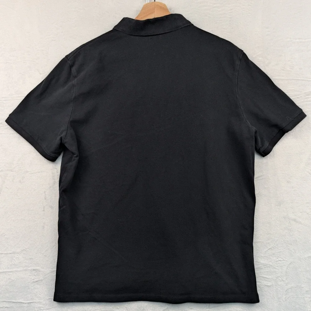 Polo Ralph Lauren Polo Shirt Men's Large Black Embroidered Pony Preppy Old Money